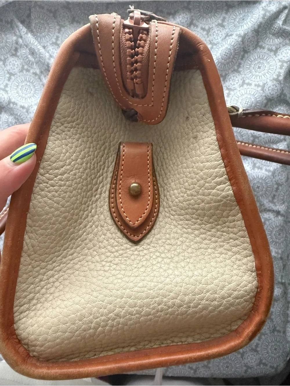 Vintage 1994 Dooney & Bourke All Weather Leather Satchel USA Made